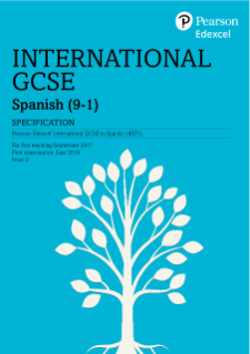 International GCSE Spanish Specification